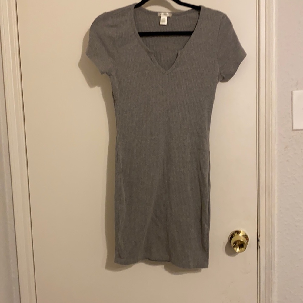 Grey mini dress